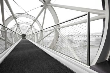 المضادة للتآكل الفولاذ المقاوم للصدأ الطويق حبل شبكة لحماية الممر / الجسر