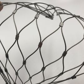 معقود الفولاذ المقاوم للصدأ شبكة القفص الدواجن المعاوضة حديقة الحيوان شبكة حبل